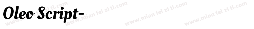 Oleo Script字体转换